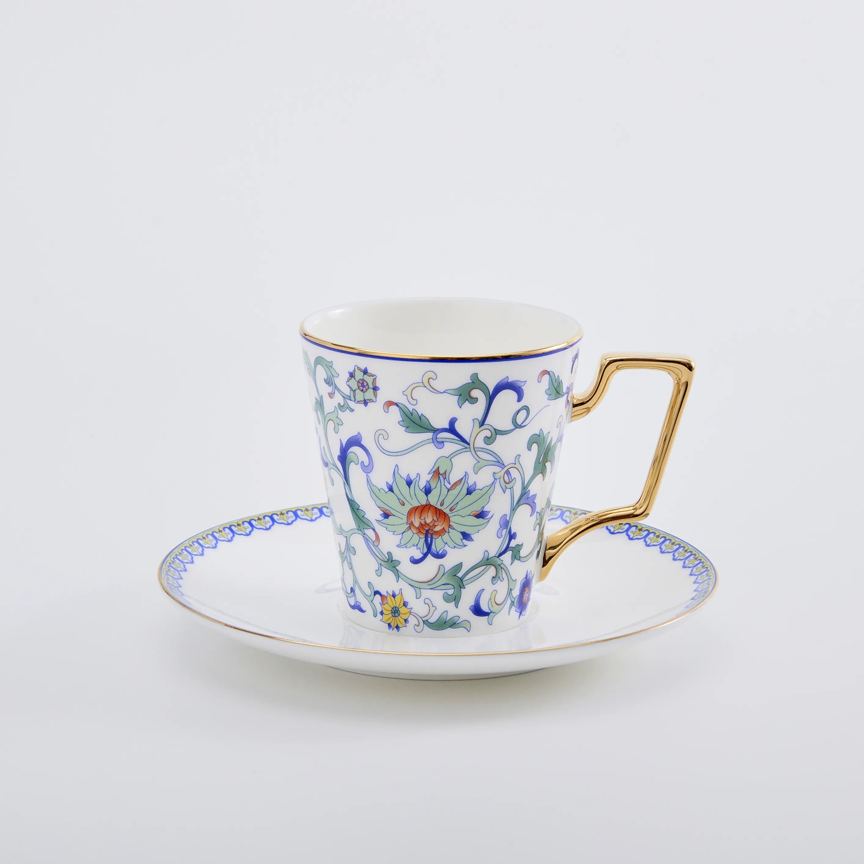 Imperial Garden · Abundant Bloom Flared Cup & Saucer