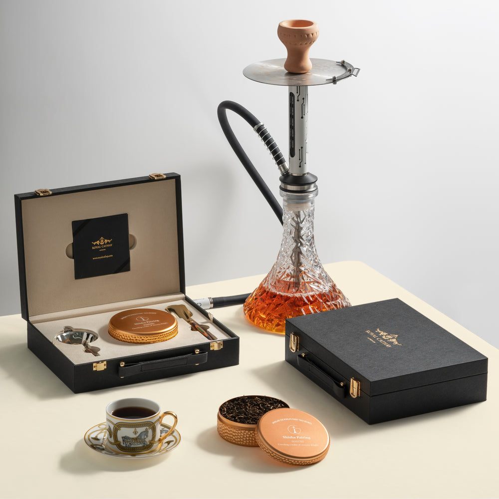 Luxury hookah with handcrafted details and modern style